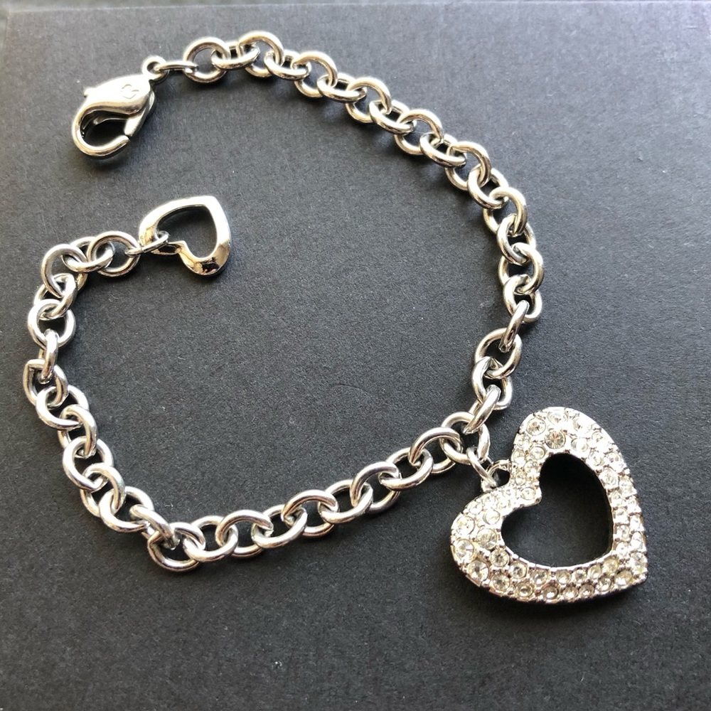 Swarovski heart bracelet